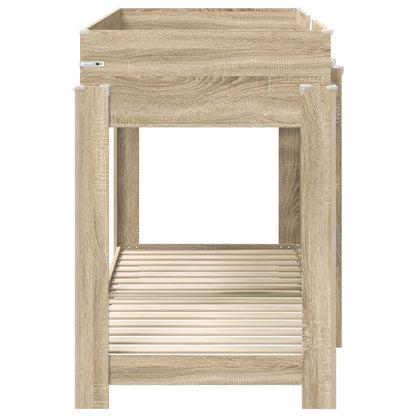 vidaXL Bunk Bed for Kids Sonoma Oak 80 x 190 cm Engineered Wood