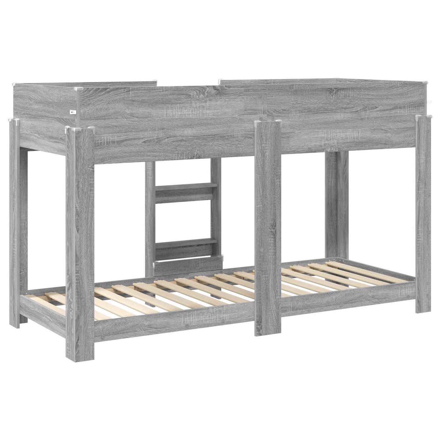 vidaXL Bunk Bed for Kids Grey Sonoma 75 x 190 cm Engineered Wood