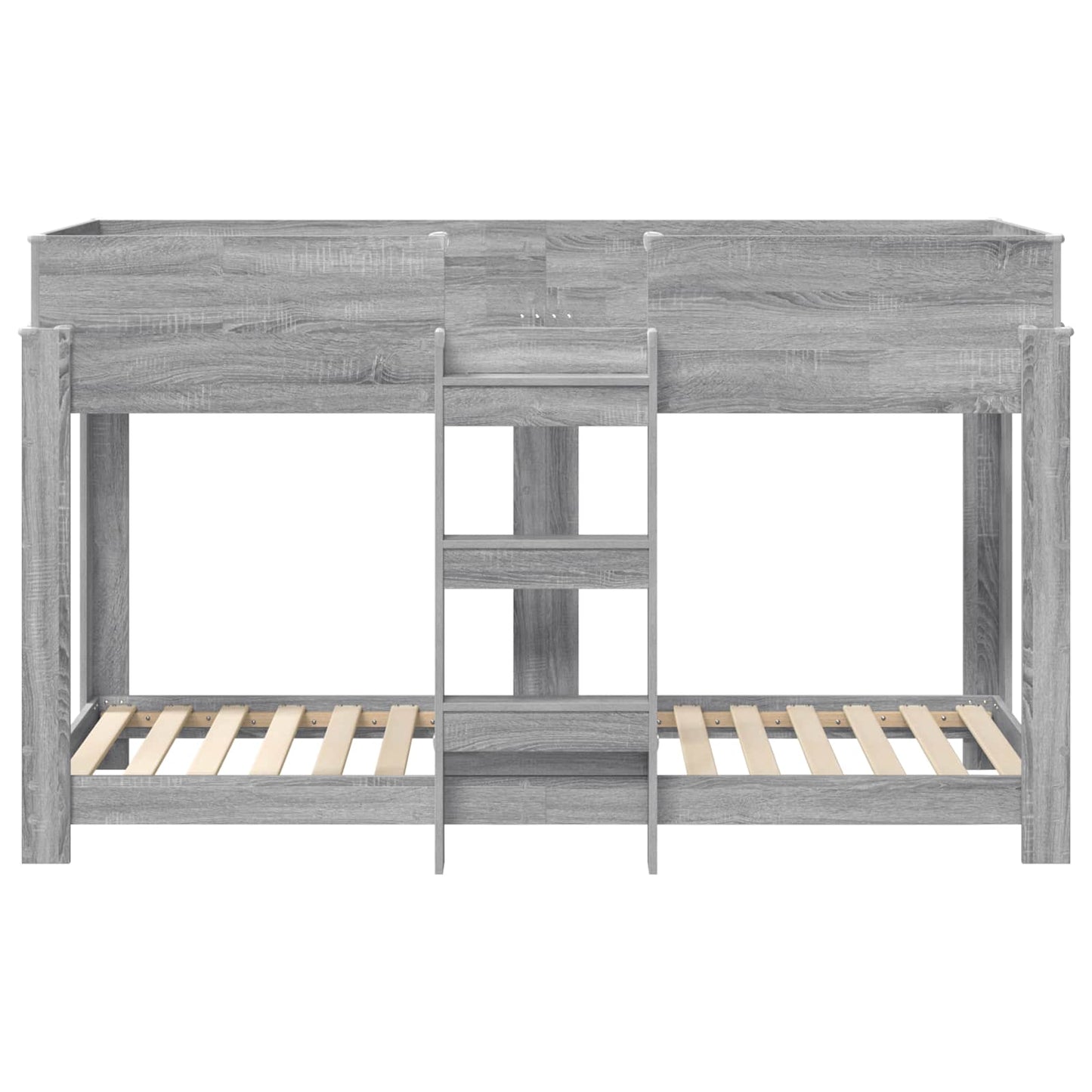 vidaXL Bunk Bed for Kids Grey Sonoma 75 x 190 cm Engineered Wood