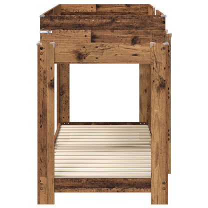 vidaXL Bunk Bed for Kids Old Wood 80 x 190 cm Engineered Wood