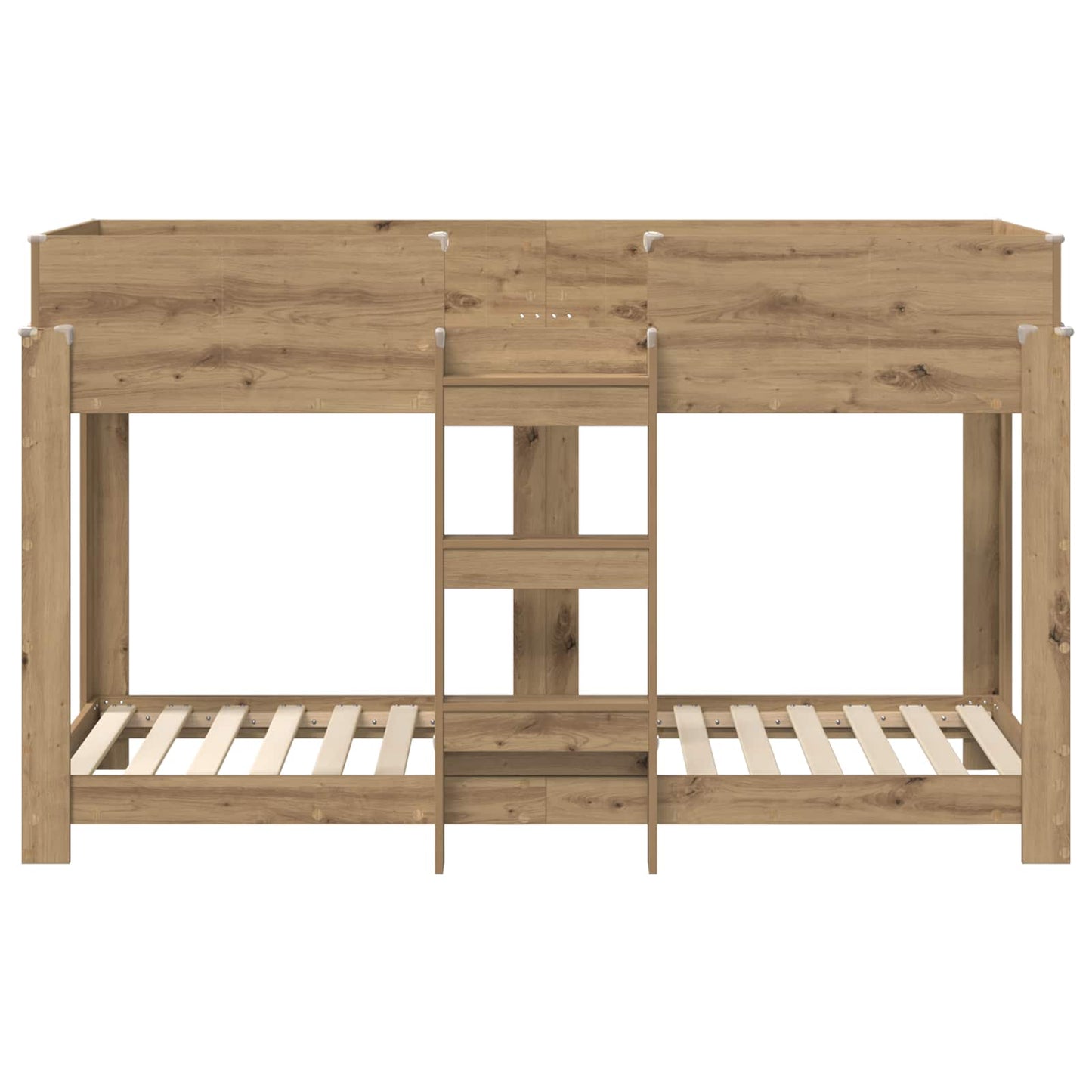 vidaXL Bunk Bed for Kids Artisan Oak 75 x 190 cm Engineered Wood