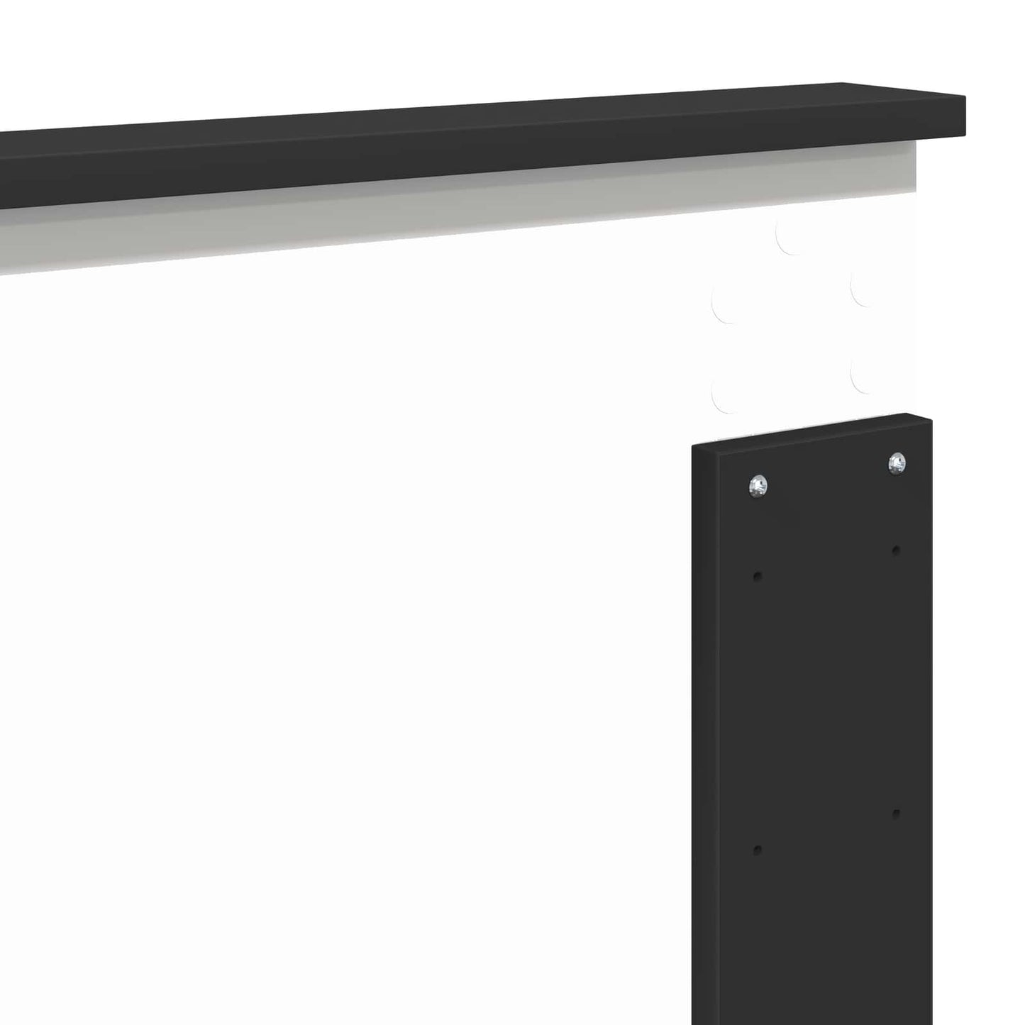 vidaXL Bed Frame with Headboard Black 180 x 200 cm Solid Pine Wood