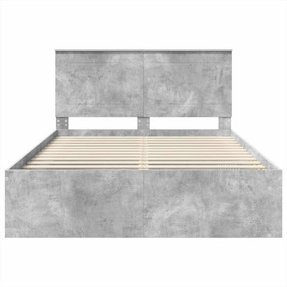 vidaXL Bed Frame with Headboard Concerte 160 x 200 cm Solid Pine Wood