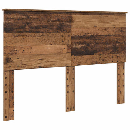vidaXL Bed Frame with Headboard Old Wood 150 x 200 cm Solid Pine Wood