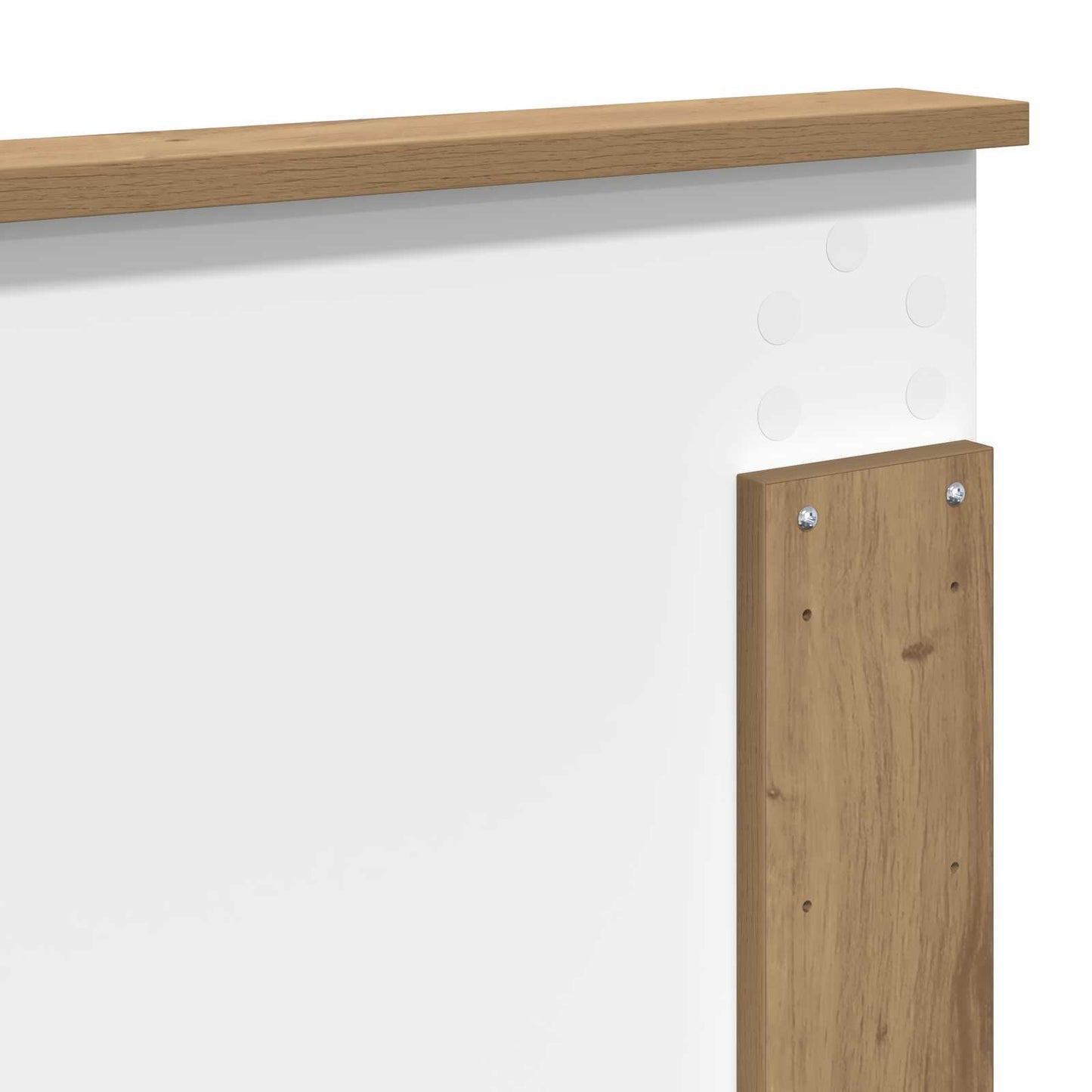 vidaXL Bed Frame with Drawer Artisian Oak 150 x 200 cm Solid Pine Wood