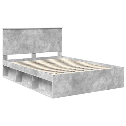 vidaXL Bed Frame with Headboard Concerte 140 x 190 cm Solid Pine Wood