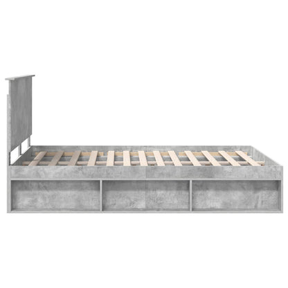 vidaXL Bed Frame with Headboard Concerte 140 x 190 cm Solid Pine Wood