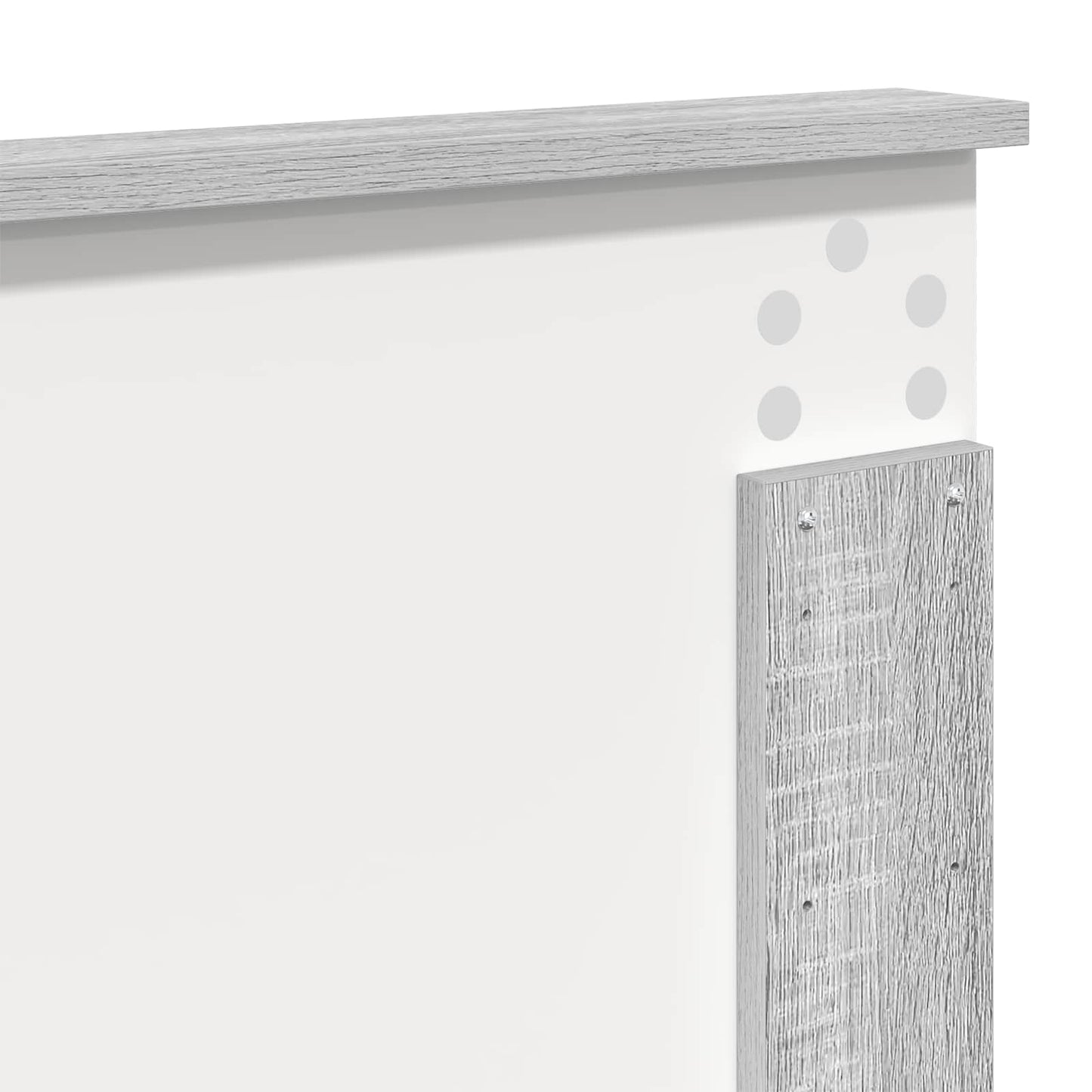 vidaXL Bed Frame Grey Sonoma 140 x 190 cm Solid Pine Wood