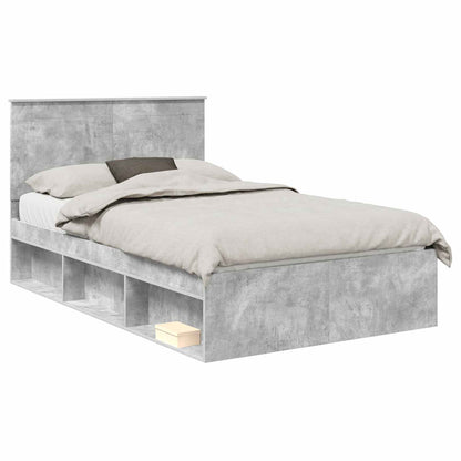 vidaXL Bed Frame with Headboard Concerte 120 x 190 cm Solid Pine Wood