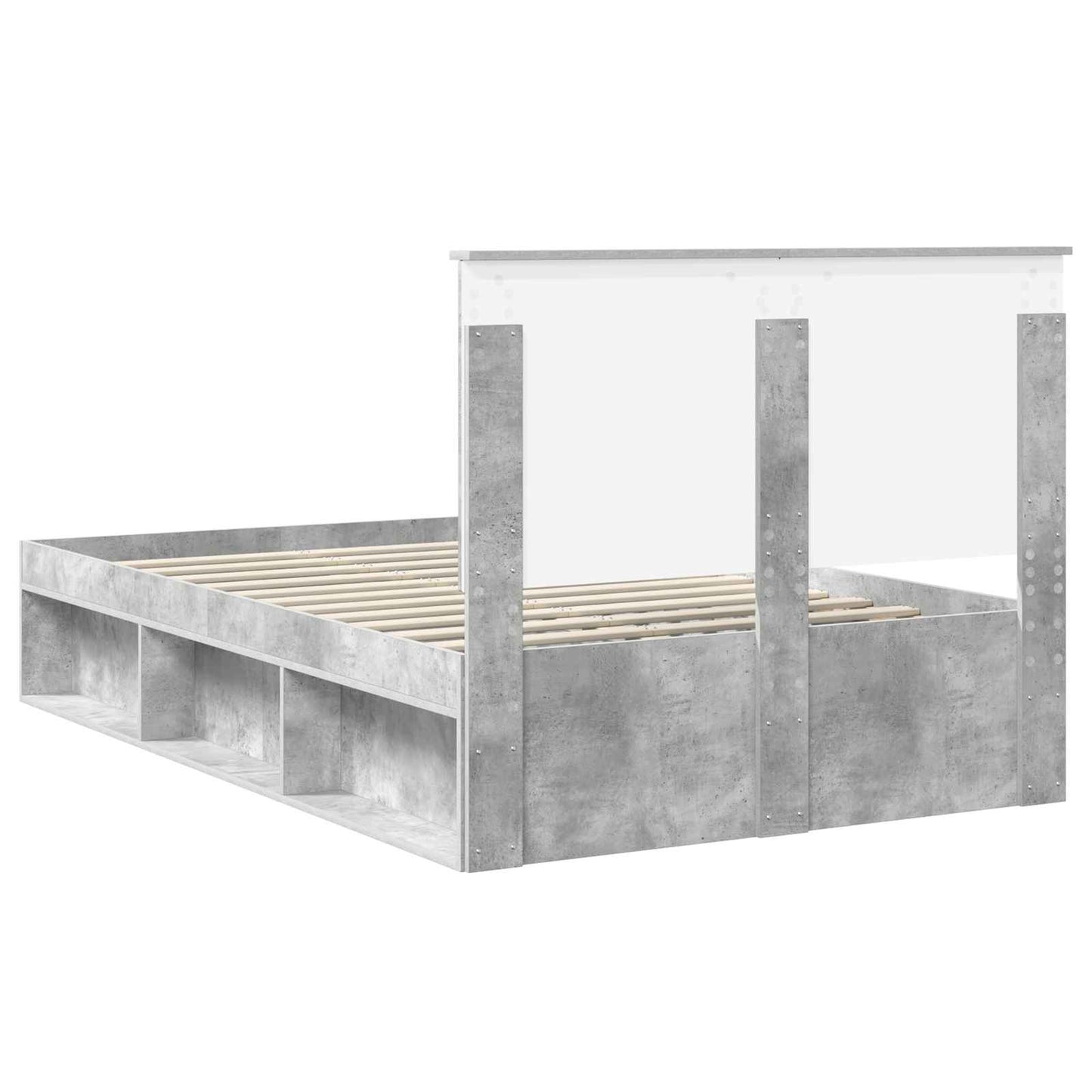 vidaXL Bed Frame with Headboard Concerte 120 x 190 cm Solid Pine Wood