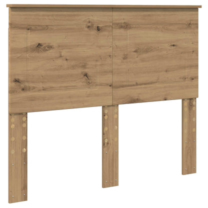 vidaXL Bed Frame Artisian Oak 120 x 190 cm Solid Pine Wood