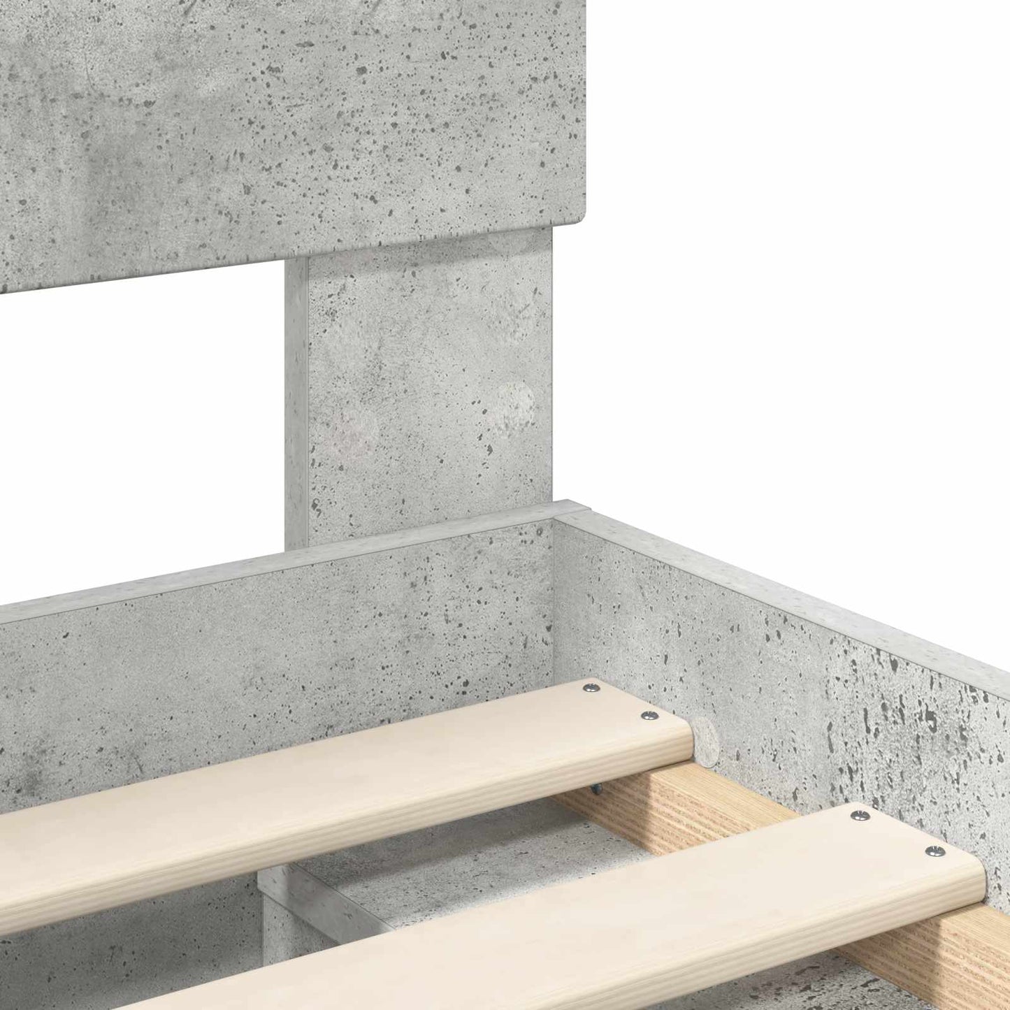 vidaXL Bed Frame Concerte Grey 100 x 200 cm Solid Pine Wood