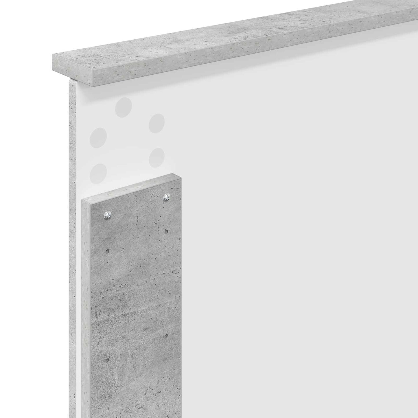 vidaXL Bed Frame Concerte Grey 100 x 200 cm Solid Pine Wood