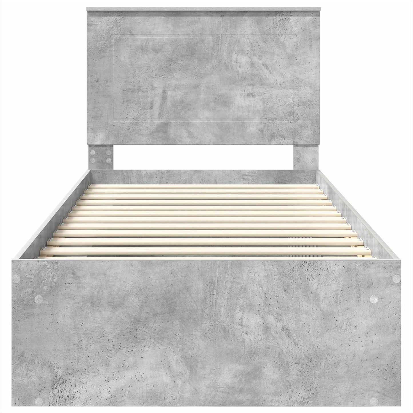 vidaXL Bed Frame Concerte Grey 100 x 200 cm Solid Pine Wood