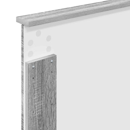 vidaXL Bed Frame Grey Sonoma 90 x 200 cm Solid Pine Wood