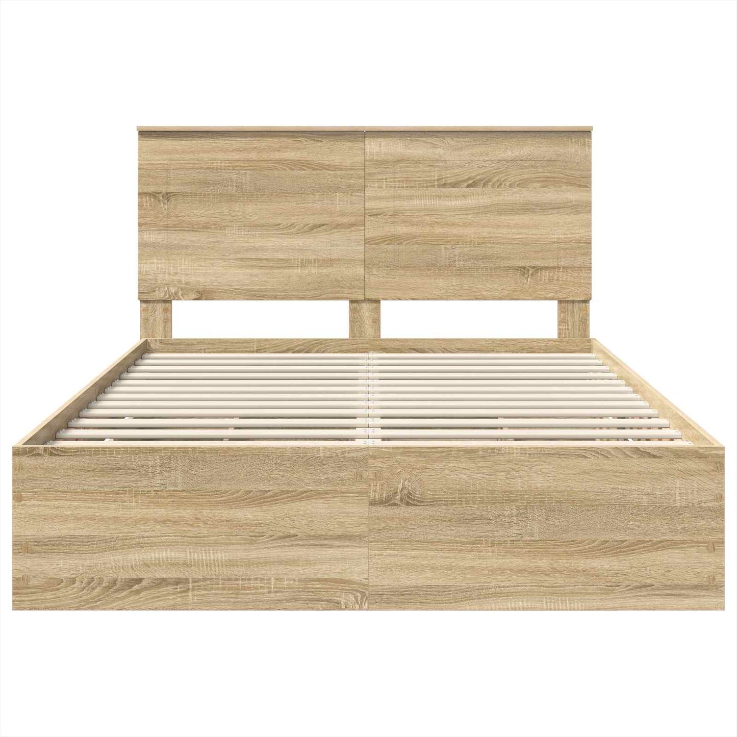 vidaXL Bed Frame with Drawer Sonoma Oak 160 x 200 cm Engineer Wood