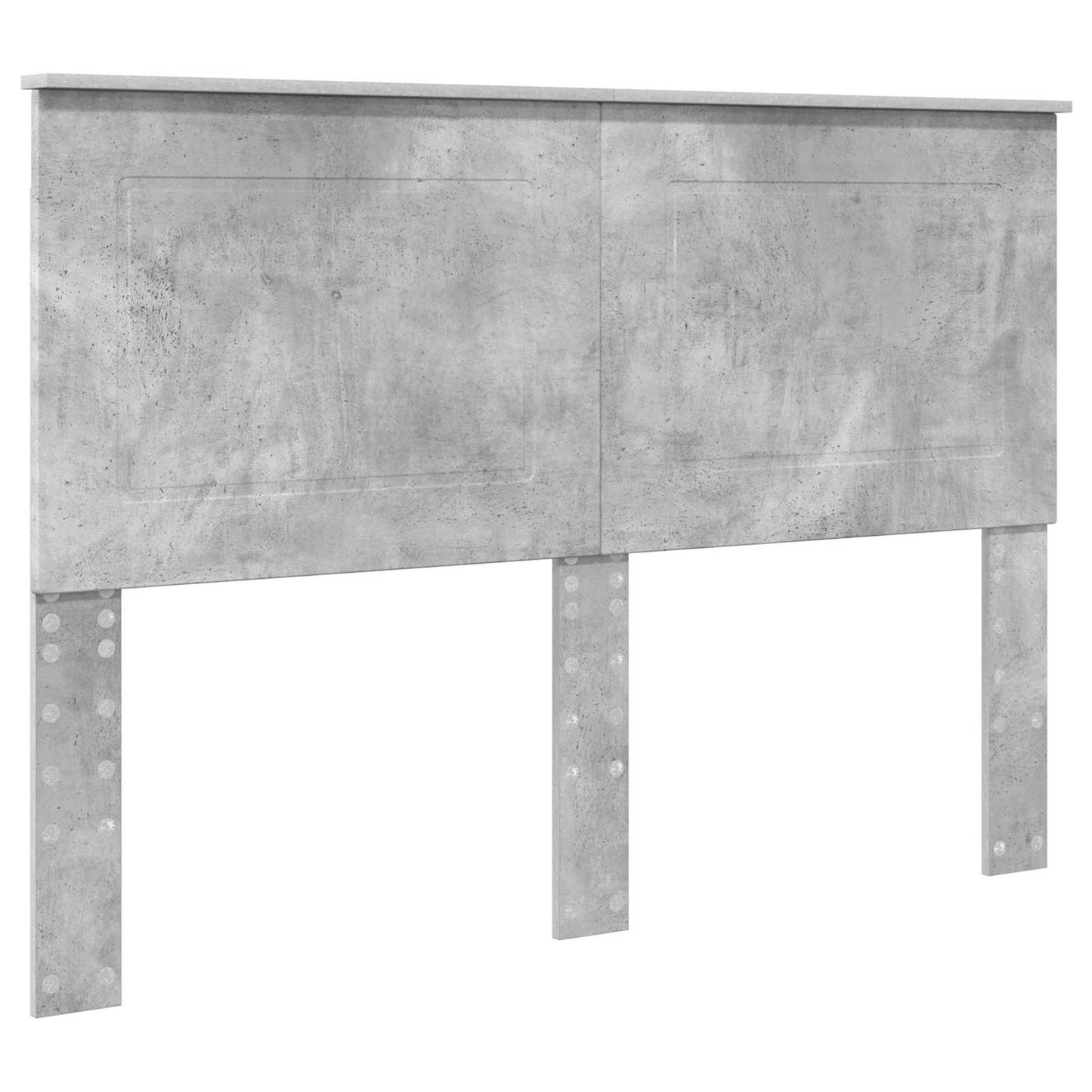 vidaXL Bed Frame with Drawer Concrete Grey 140 x 190 cm Engineer Wood