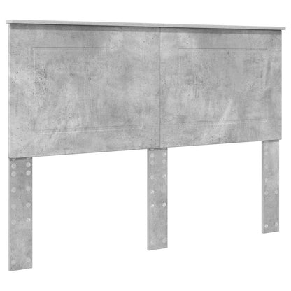 vidaXL Bed Frame with Drawer Concrete Grey 140 x 190 cm Engineer Wood