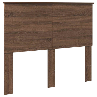 vidaXL Bed Frame with Drawer Brown Oak 135 x 190 cm Engineer Wood