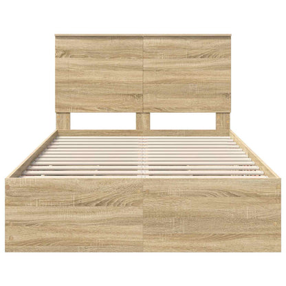 vidaXL Bed Frame Sonoma Oak Engineer Wood