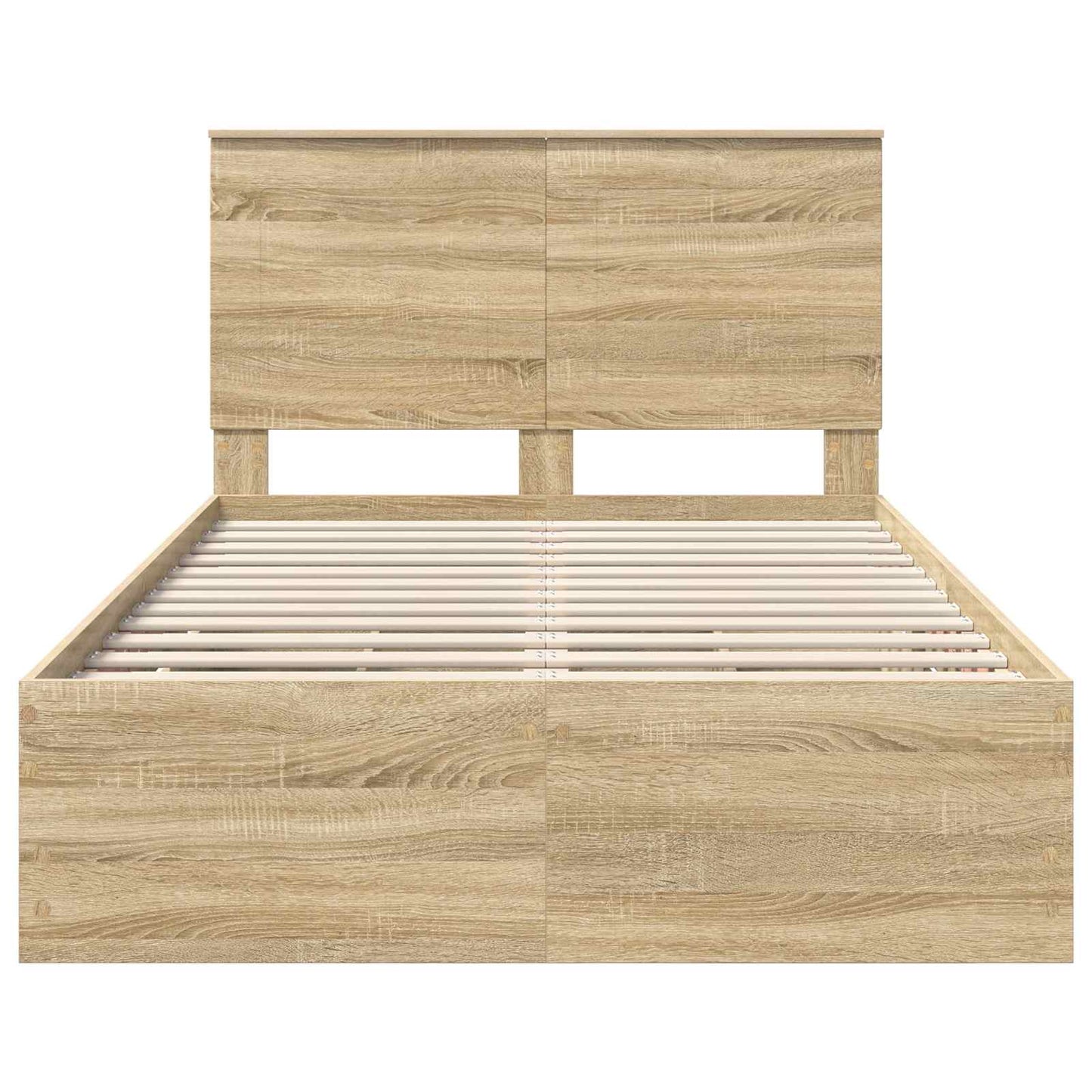 vidaXL Bed Frame with Drawer Sonoma Oak 120 x 200 cm Engineer Wood
