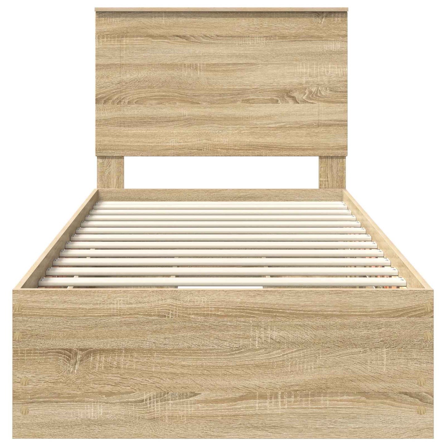 vidaXL Bed Frame with Drawer Sonoma Oak 75 x 190 cm Engineer Wood