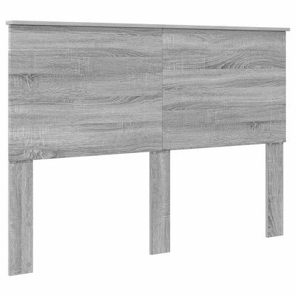 vidaXL Storage Bed Grey Sonoma 140 x 200 cm Engineered Wood