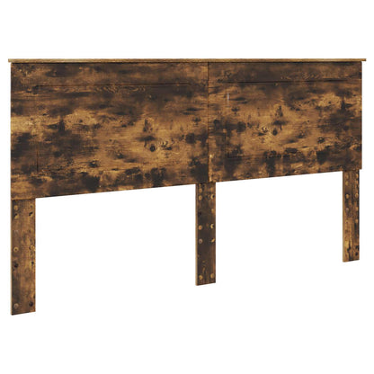 vidaXL Bed Frame with Drawer Smoked Oak 200 x 200 cm Engineered Wood