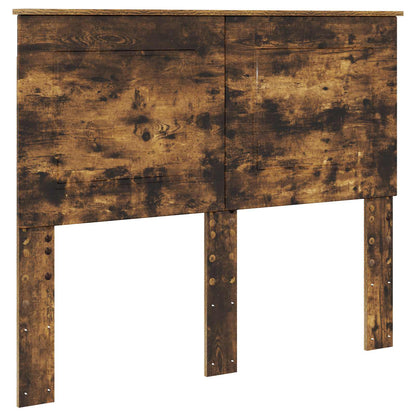 vidaXL Bed Frame with Drawer Smoked Oak 120 x 190 cm Engineered Wood