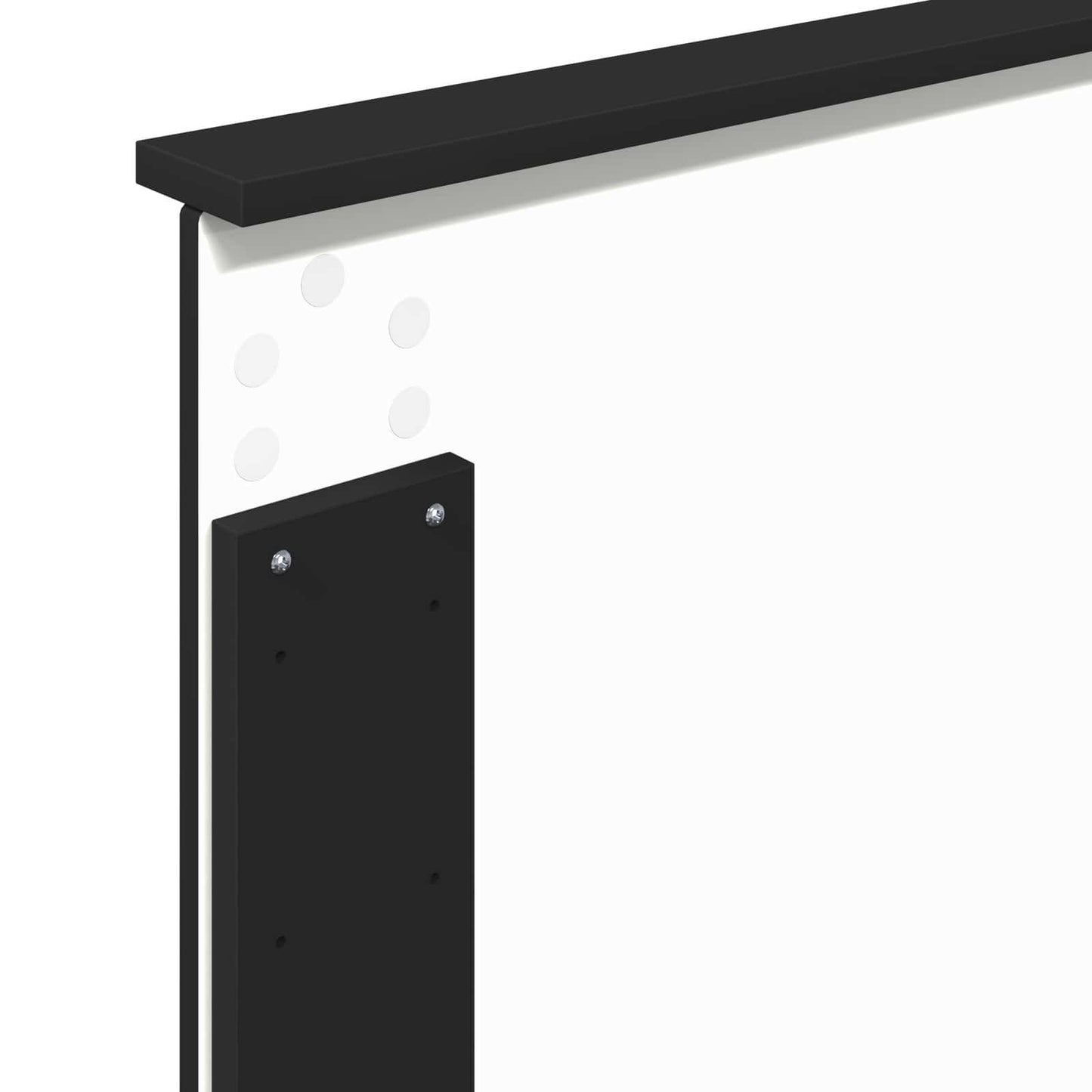vidaXL Bed Frame Black and Silver 75 x 190 cm Engineered Wood