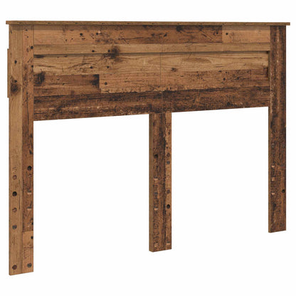 vidaXL Bed Frame with Headboard Old Wood 150 x 200 cm Solid Pine Wood