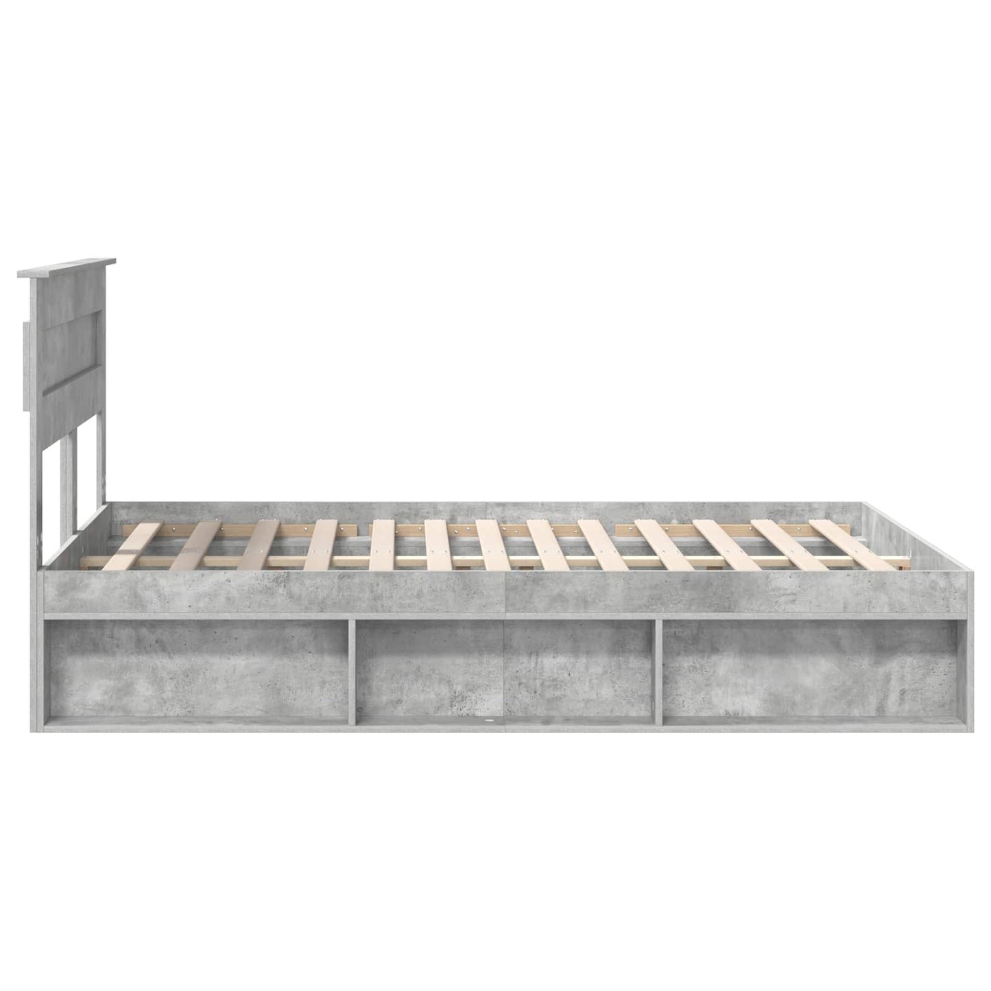 vidaXL Bed Frame with Headboard Concerte 140 x 190 cm Solid Pine Wood