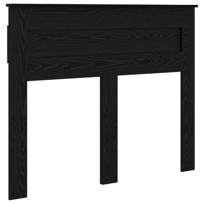 vidaXL Bed Frame with Headboard Black 135 x 190 cm Solid Pine Wood