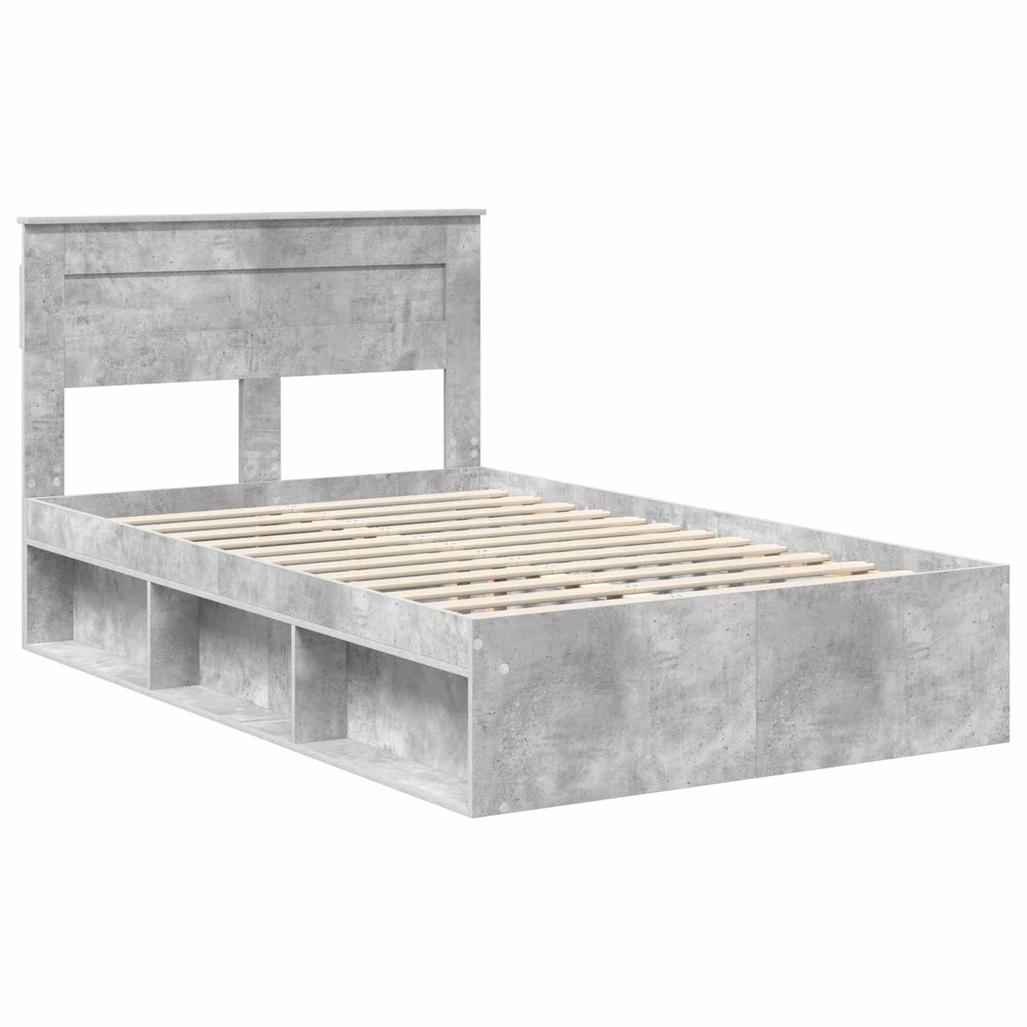 vidaXL Bed Frame with Headboard Concerte 120 x 190 cm Solid Pine Wood