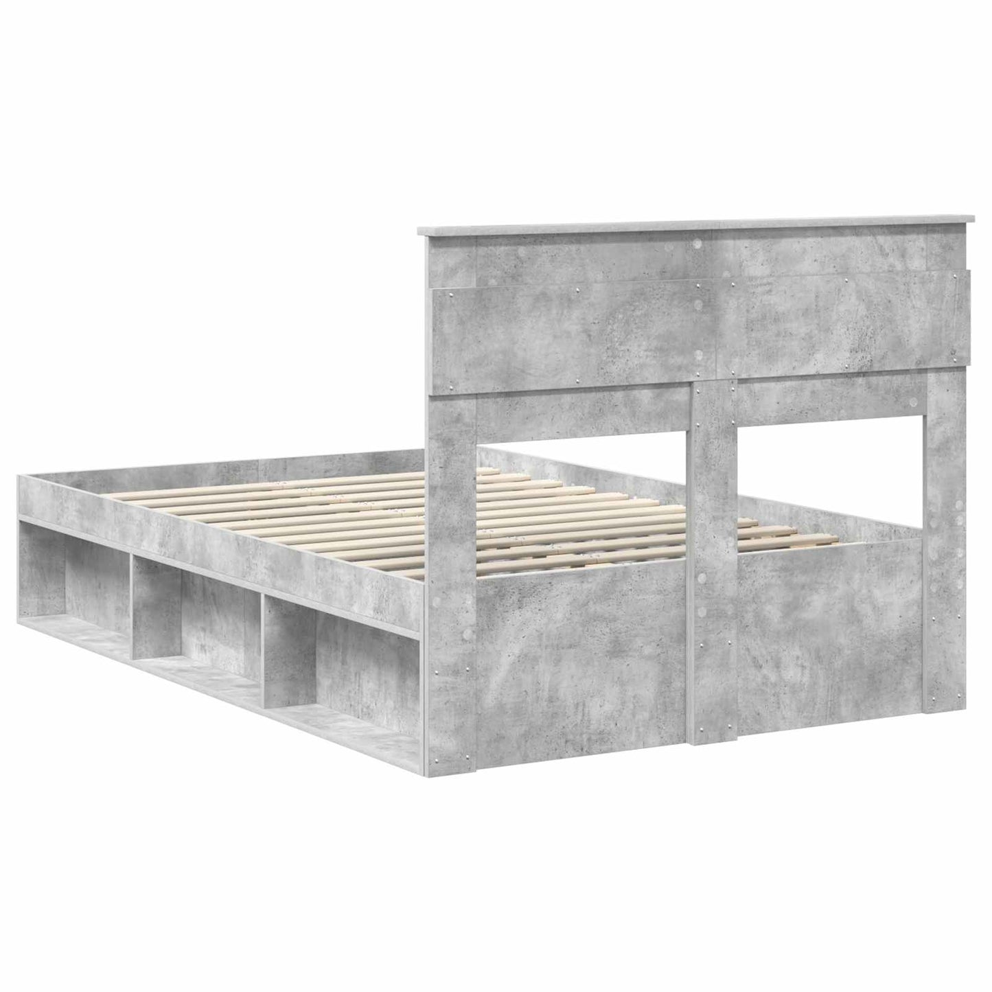 vidaXL Bed Frame with Headboard Concerte 120 x 190 cm Solid Pine Wood