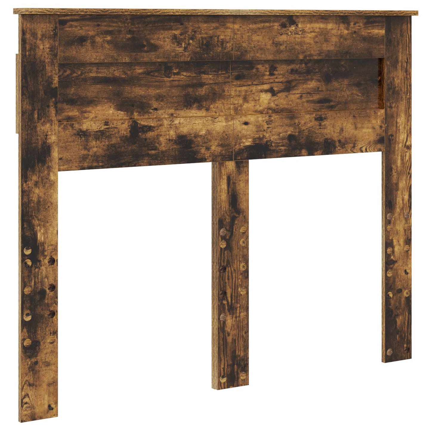 vidaXL Bed Frame with Storage Smoked Oak 120 x 190 cm Solid Pine Wood