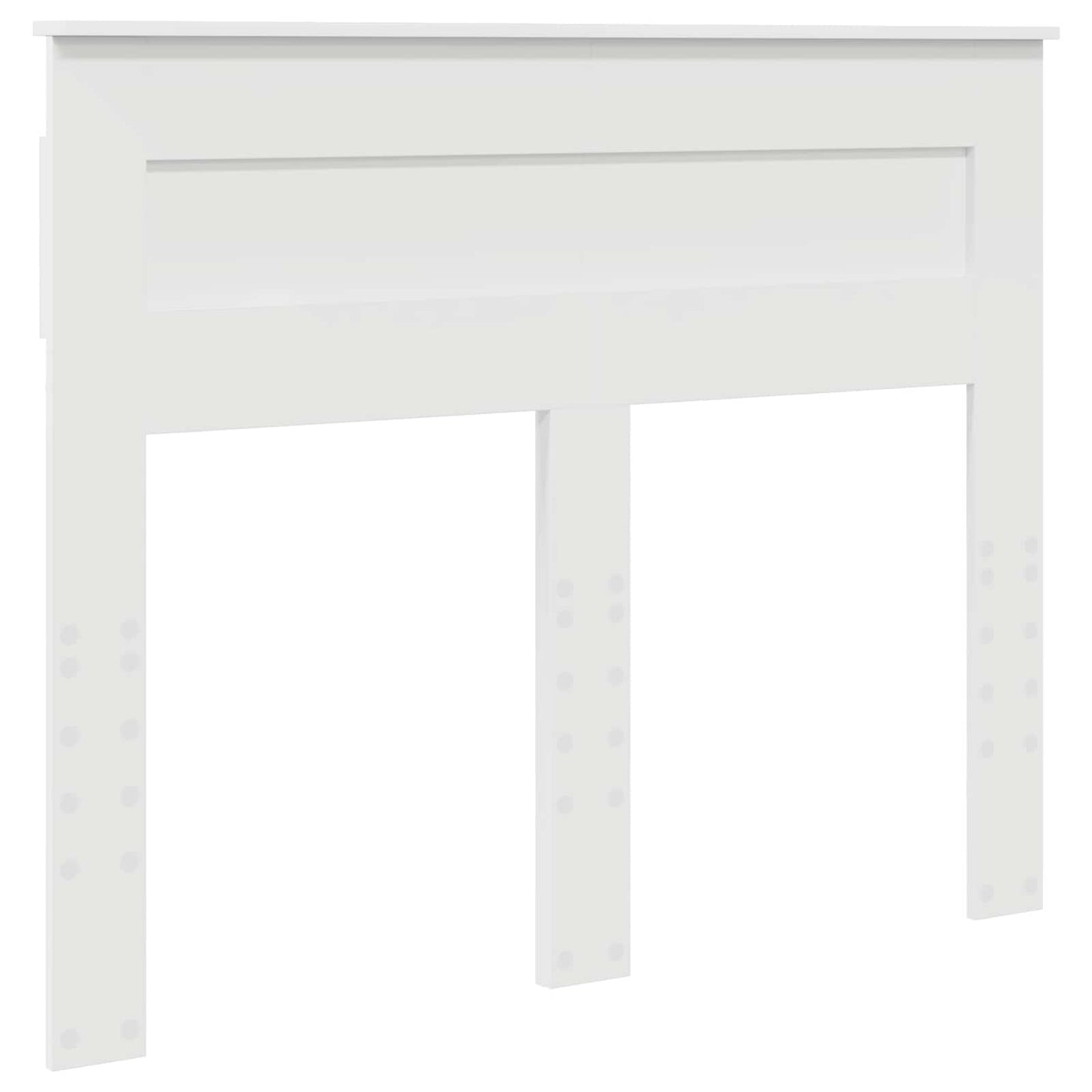 vidaXL Bed Frame with Headboard White 120 x 200 cm Solid Pine Wood