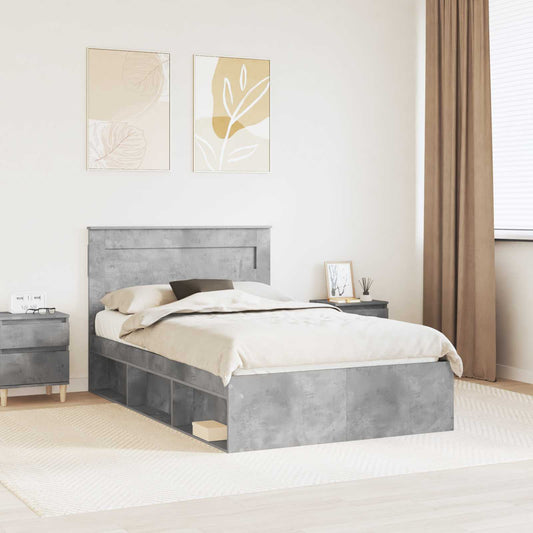 vidaXL Bed Frame with Headboard Concerte 120 x 200 cm Solid Pine Wood