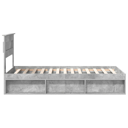 vidaXL Bed Frame Concerte Grey 100 x 200 cm Solid Pine Wood