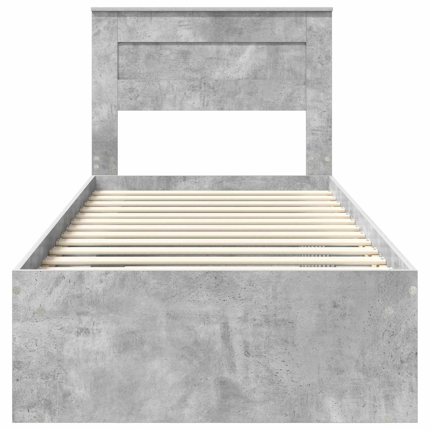 vidaXL Bed Frame Concerte Grey 90 x 190 cm Solid Pine Wood