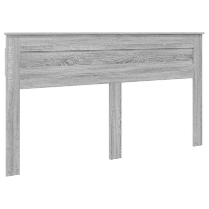 vidaXL Bed Frame with Drawer Grey Sonoma 200 x 200 cm Engineer Wood