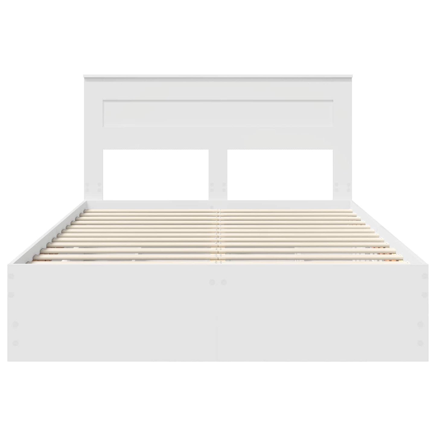 vidaXL Bed Frame with Drawer White 160 x 200 cm Engineer Wood