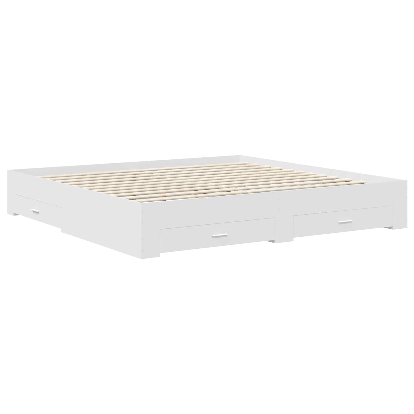 vidaXL Bed Frame with Drawer with Headboard Manual Engineered Wood