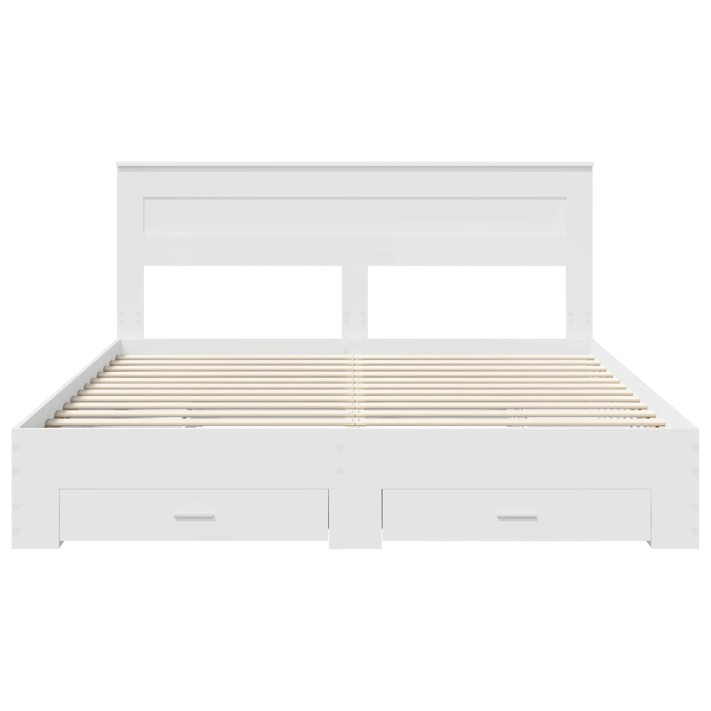 vidaXL Bed Frame with Drawer with Headboard Manual Engineered Wood