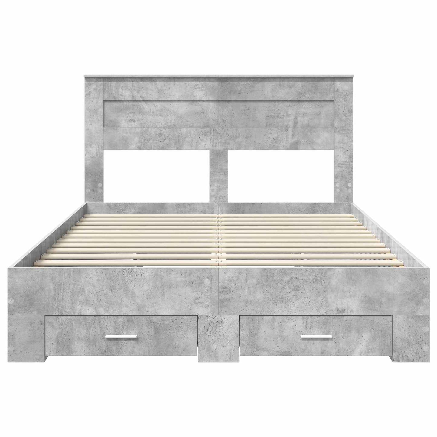 vidaXL Bed Frame with Drawer with Headboard Manual Engineered Wood