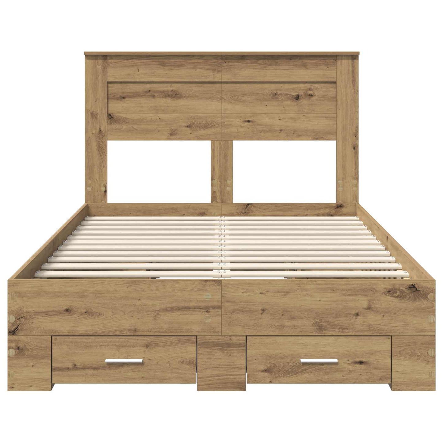 vidaXL Bed Frame with Drawer with Headboard Manual Engineered Wood