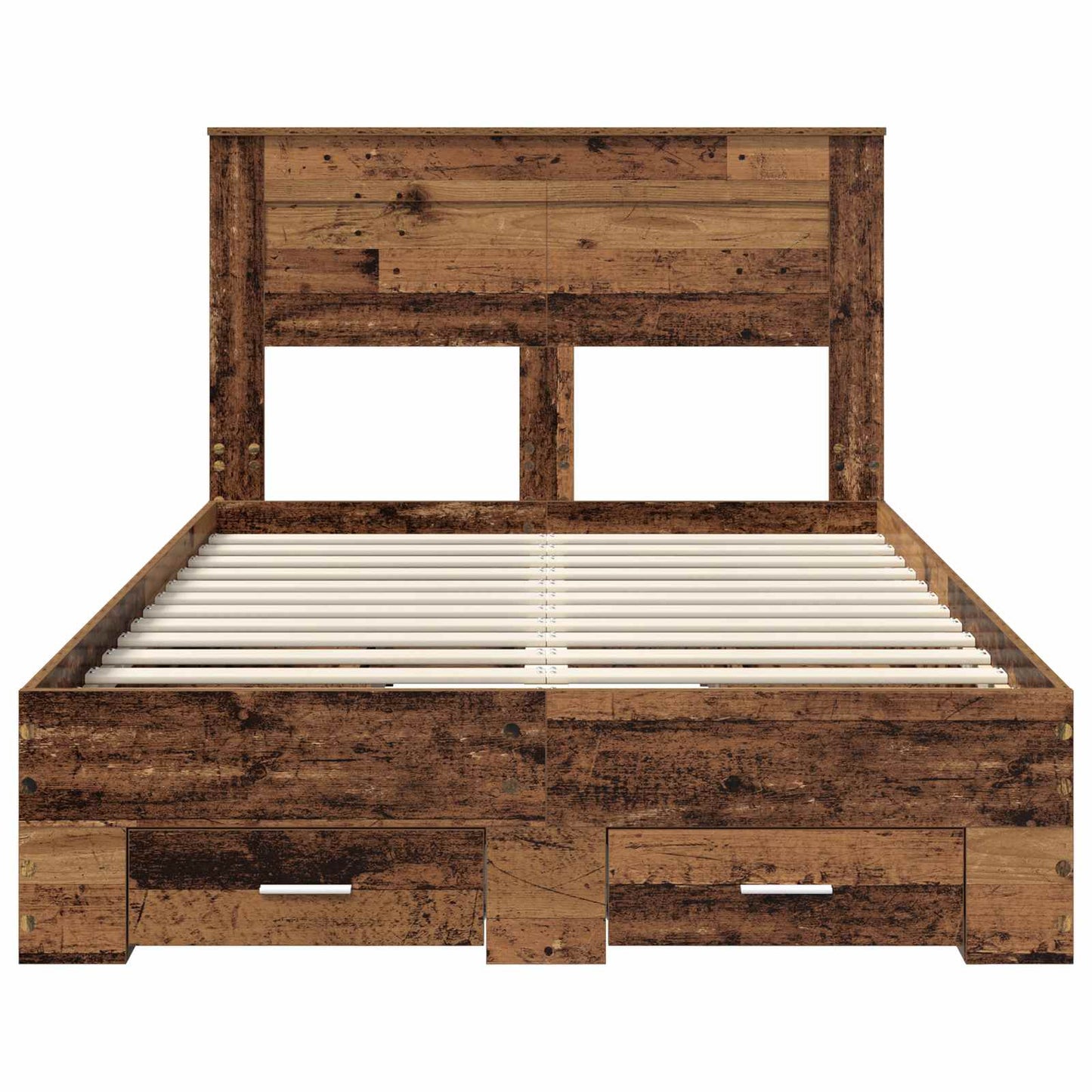 vidaXL Bed Frame with Drawer with Headboard Manual Engineered Wood