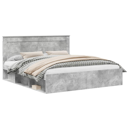 vidaXL Bed Frame with Headboard Concerte 180 x 200 cm Solid Pine Wood