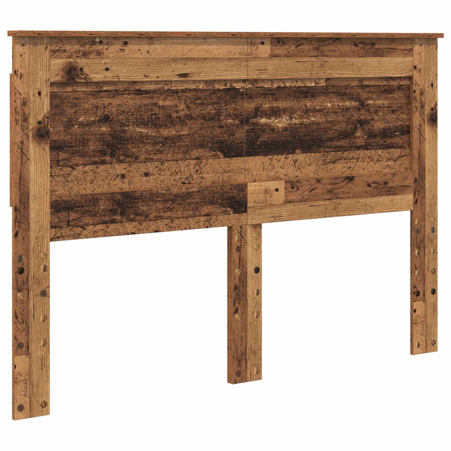 vidaXL Bed Frame with Headboard Old Wood 150 x 200 cm Solid Pine Wood
