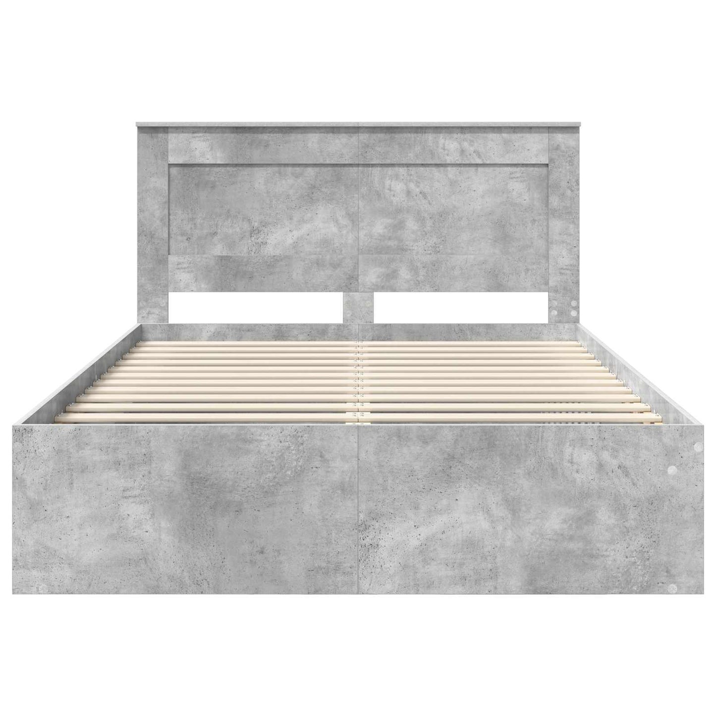 vidaXL Bed Frame with Headboard Concerte 140 x 190 cm Solid Pine Wood